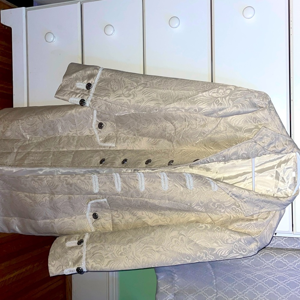 Brand new medieval jacket cream color Medium size.